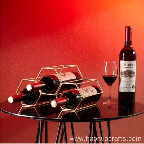 square Imitation iron wine rack